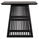 ΤΡΑΠΕΖΙ ΤΡΑΠΕΖΑΡΙΑΣ ΤΕΤΡΑΓΩΝΟ FRANTZ HM9458.02 MINDI ΞΥΛΟ ΜΑΥΡΟ 80x80x78Yεκ. - Image 3
