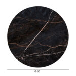 ΕΠΙΦΑΝΕΙΑ ΤΡΑΠΕΖΙΟΥ HPL ΣΤΡΟΓΓΥΛΗ HM5841.34 BLACK MARBLE Φ60εκ. - Image 2