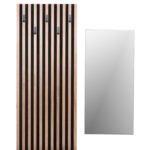 ΕΠΙΠΛΟ ΕΙΣΟΔΟΥ ΜΕ ΚΑΘΡΕΠΤΗ MYLES HM18080.02 ΜΕΛΑΜΙΝΗ ΣΟΝΑΜΑ-ΓΚΡΙ 100x37x200Υεκ - Image 5