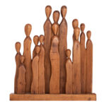 ΕΠΙΤΡΑΠΕΖΙΟ ΔΙΑΚΟΣΜΗΤΙΚΟ PRIMATE HM4415 ΑΠΟ ΞΥΛΟ ΑΛΒΑΣΙΑΣ 68x10x76Υεκ. - Image 3