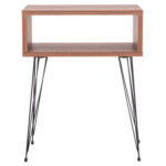 ΚΟΜΟΔΙΝΟ TODD HM18184.05 ΜΕΛΑΜΙΝΗ ΣΕ ΚΑΡΥΔΙ-ΜΕΤΑΛ.ΜΑΥΡΑ ΠΟΔΙΑ 45.5x29.5x58.5Υεκ. - Image 3