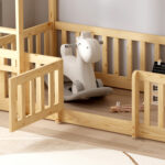 ΚΟΥΚΕΤΑ ΠΑΙΔΙΚΗ ΜΕ ΠΑΡΚΑΚΙ PLAYKID HM21312 ΞΥΛΟ ΠΕΥΚΟΥ ΦΥΣΙΚΟ--ME ΣΤΡΩΜΑ 90x190εκ - Image 8