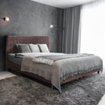 ΚΡEΒΑΤΙ ΔΙΠΛΟ LUTHER HM717.02 ΥΦΑΣΜΑ TEDDY ΚΑΦΕ--ΓΙΑ ΣΤΡΩΜΑ 160x200εκ. - Image 2