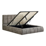 ΚΡΕΒΑΤΙ ΔΙΠΛΟ EDDY HM731.01 ΓΚΡΙ ΜΠΟΥΚΛΕ & ΑΠΟΘΗΚΕΥΤΙΚΟΣ ΧΩΡΟΣ ΓΙΑ ΣΤΡΩΜΑ 160x200εκ - Image 6