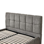 ΚΡΕΒΑΤΙ ΔΙΠΛΟ EDDY HM731.01 ΓΚΡΙ ΜΠΟΥΚΛΕ & ΑΠΟΘΗΚΕΥΤΙΚΟΣ ΧΩΡΟΣ ΓΙΑ ΣΤΡΩΜΑ 160x200εκ - Image 7