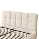 ΚΡΕΒΑΤΙ ΔΙΠΛΟ EDDY HM731.03 ΜΠΕΖ ΜΠΟΥΚΛΕ & ΑΠΟΘΗΚΕΥΤΙΚΟΣ ΧΩΡΟΣ ΓΙΑ  ΣΤΡΩΜΑ 160x200εκ - Image 7