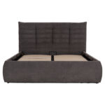 ΚΡΕΒΑΤΙ ΔΙΠΛΟ SANDRA HM732.01 ΓΚΡΙ ΥΦΑΣΜΑ & ΑΠΟΘΗΚΕΥΤΙΚΟΣ ΧΩΡΟΣ ΓΙΑ ΣΤΡΩΜΑ 160x200εκ - Image 4