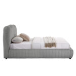 ΚΡΕΒΑΤΙ ΜΕ ΑΠΟΘ.ΧΩΡΟ KALLY HM729.01 ΓΚΡΙ FEAUX FUR ΥΦΑΣΜΑ--ΓΙΑ ΣΤΡΩΜΑ 160x200εκ - Image 5