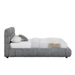 ΚΡΕΒΑΤΙ ΜΕ ΑΠΟΘ.ΧΩΡΟ MOLEN HM730.01 ΓΚΡΙ ΜΠΟΥΚΛΕ ΥΦΑΣΜΑ--ΓΙΑ ΣΤΡΩΜΑ 160x200εκ - Image 5