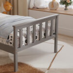 ΚΡΕΒΑΤΙ ΠΑΙΔΙΚΟ ΜΕ ΣΤΡΩΜΑ GIMLY HM21300.02 ΞΥΛΟ ΠΕΥΚΟΥ ΣΕ ΓΚΡΙ- ΓΙΑ ΣΤΡΩΜΑ 90x190εκ - Image 7