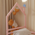 ΚΡΕΒΑΤΙ ΠΑΙΔΙΚΟ ΜΕ ΣΤΡΩΜΑ HOUSER HM21301.02 ΞΥΛΟ ΠΕΥΚΟΥ ΣΕ ΡΟΖ--ΣΤΡΩΜΑ 90x190εκ - Image 6