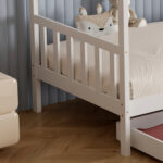 ΚΡΕΒΑΤΙ ΠΑΙΔΙΚΟ ΜΕ ΣΤΡΩΜΑ KLARICE HM21305.01 ΞΥΛΟ ΠΕΥΚΟΥ ΣΕ ΛΕΥΚΟ--ΣΤΡΩΜΑ 90x190εκ - Image 6