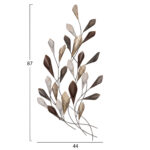 ΜΕΤΑΛΛΙΚΟ ΔΙΑΚΟΣΜΗΤΙΚΟ ΤΟΙΧΟΥ HM7159 ΑΝΘΡΑΚΙ ΧΡΥΣΟ 44x5x87Y εκ. - Image 2