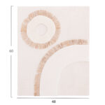 ΠΙΝΑΚΑΣ ΟΡΘΟΓΩΝΙΟΣ ΣΕΙΡΑ SANTORINI HM4534 MDF ΥΠΟΛΕΥΚΟ ΧΡΩΜΑ-ΔΙΑΚΟΣΜΗΣΗ ΜΠΕΖ 48x4,5(πάχος)x60Υεκ. - Image 2