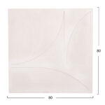 ΠΙΝΑΚΑΣ ΤΕΤΡΑΓΩΝΟΣ ΣΕΙΡΑ SANTORINI HM4507 MDF ΣΕ ΥΠΟΛΕΥΚΟ ΧΡΩΜΑ 80x4(πάχος)x80Υεκ. - Image 2