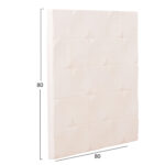 ΠΙΝΑΚΑΣ ΤΕΤΡΑΓΩΝΟΣ ΣΕΙΡΑ SANTORINI HM4516 MDF ΣΕ ΥΠΟΛΕΥΚΟ ΧΡΩΜΑ 80x4,5(πάχος)x80Υεκ. - Image 2