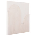 ΠΙΝΑΚΑΣ ΤΕΤΡΑΓΩΝΟΣ ΣΕΙΡΑ SANTORINI HM4517 MDF ΣΕ ΥΠΟΛΕΥΚΟ ΧΡΩΜΑ 80x4,5(πάχος)x80Υεκ. - Image 3