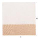 ΠΙΝΑΚΑΣ ΤΕΤΡΑΓΩΝΟΣ ΣΕΙΡΑ SANTORINI HM4519 MDF ΣΕ ΥΠΟΛΕΥΚΟ-ΚΑΦΕ ΧΡΩΜΑ 80x4(πάχος)x80Υεκ. - Image 2