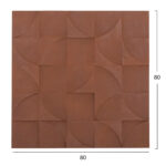 ΠΙΝΑΚΑΣ ΤΕΤΡΑΓΩΝΟΣ ΣΕΙΡΑ SANTORINI HM4524 MDF ΣΕ ΚΑΦΕ ΧΡΩΜΑ 80x5(πάχος)x80Υεκ. - Image 2