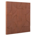 ΠΙΝΑΚΑΣ ΤΕΤΡΑΓΩΝΟΣ ΣΕΙΡΑ SANTORINI HM4524 MDF ΣΕ ΚΑΦΕ ΧΡΩΜΑ 80x5(πάχος)x80Υεκ. - Image 3