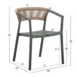 ΠΟΛΥΘΡΟΝΑ ΠΟΛΥΠΡΟΠΥΛΕΝΙΟΥ BOGI HM6240.05 OLIVE GREEN--P.P. ΜΠΕΖ ΣΧΟΙΝΙ 56,5x53x80Υεκ - Image 2