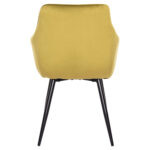 ΠΟΛΥΘΡΟΝΑ ΤΡΑΠΕΖΑΡΙΑΣ LATRELL HM8582.07 ΒΕΛΟΥΔΟ ΛΑΔΙ-ΜΕΤΑΛΛΙΚΑ ΠΟΔΙΑ 55x57x84Υεκ. - Image 6