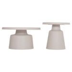 ΣΕΤ 2 ΤΡΑΠΕΖΙΑ ΣΑΛΟΝΙΟΥ RINKON2 HM18304.01 ΜΕΤΑΛΛΟ ΣΕ ΛΕΥΚΟ Φ49εκ & Φ69εκ - Image 5