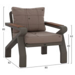 ΣΕΤ ΣΑΛΟΝΙ 4ΤΜΧ ΕΞΩΤΕΡΙΚΟΥ ΧΩΡΟΥ ΑΛΟΥΜΙΝΙΟΥ KAI ΜΑΣΙΦ ΞΥΛΟ ΙΡΟΚΟ HM5885.01 - Image 3