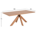 ΣΕΤ ΤΡΑΠΕΖΑΡΙΑΣ ΕΣΩΤ.ΧΩΡΟΥ 7ΤΜΧ HM21059 ΤΡΑΠΕΖΙ PAOLO ΚΑΙ 6 ΚΑΡΕΚΛΕΣ FREDRIK-ΦΥΣΙΚΟ - Image 2