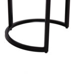 ΣΕΤ ΖΙΓΚΟΝ 3ΤΜΧ OBI HM9255.21 ΞΥΛΟ ΑΚΑΚΙΑΣ-ΜΑΥΡΑ ΜΕΤΑΛΛΙΚΑ ΠΟΔΙΑ Φ77.5x47.5Υεκ. - Image 8