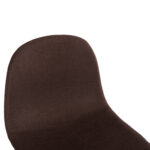 ΣΚΑΜΠΟ ΜΠΑΡ VINCENT HM8579.23 ΚΑΦΕ ΥΦΑΣΜΑ-ΜΑΥΡΟΣ ΜΕΤΑΛΛΙΚΟΣ ΣΚΕΛΕΤΟΣ 47x46x104Υεκ. - Image 7