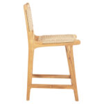 ΣΚΑΜΠΟ ΜΠΑΡ ΜΕ ΠΛΑΤΗ NESHA HM9381.11 ΞΥΛΟ ΤΕΑΚ & ΣΧΟΙΝΙ VIRO VIRO 46x48,5x96Υεκ. - Image 4