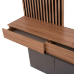 ΣΥΝΘΕΣΗ ΤΗΛΕΟΡΑΣΗΣ DORT HM18076.02 ΜΕΛΑΜΙΝΗ ΣΕ ΣΟΝΑΜΑ-ΣΚΟΥΡΟ ΓΚΡΙ 249.5x42.2x199.5Υεκ - Image 5