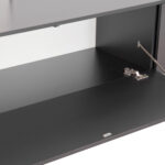 ΣΥΝΘΕΣΗ ΤΗΛΕΟΡΑΣΗΣ DORT HM18076.02 ΜΕΛΑΜΙΝΗ ΣΕ ΣΟΝΑΜΑ-ΣΚΟΥΡΟ ΓΚΡΙ 249.5x42.2x199.5Υεκ - Image 6