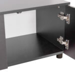 ΣΥΝΘΕΣΗ ΤΗΛΕΟΡΑΣΗΣ DORT HM18076.02 ΜΕΛΑΜΙΝΗ ΣΕ ΣΟΝΑΜΑ-ΣΚΟΥΡΟ ΓΚΡΙ 249.5x42.2x199.5Υεκ - Image 7