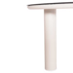 ΤΡΑΠΕΖΙ ΑΛΟΥΜΙΝΙΟΥ DOSUN HM6201.02 ΚΡΕΜ ΣΚΕΛΕΤΟΣ-3D PRINT ΓΥΑΛΙ-ΚΕΡΑΜΙΚΟ LOOK Φ120εκ - Image 7