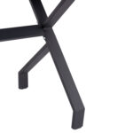 ΤΡΑΠΕΖΙ ΚΟΥΖΙΝΑΣ LANA HM18221.02 ΜΕΛΑΜΙΝΗ ΜΑΥΡΟ ΜΑΡΜΑΡΟ-ΜΑΥΡΑ ΜΕΤΑΛ.ΠΟΔΙΑ 140x70x72.5Υεκ - Image 8