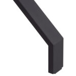 ΤΡΑΠΕΖΙ ΚΟΥΖΙΝΑΣ LANA HM18221.04 ΜΕΛΑΜΙΝΗ ΣΕ ΦΥΣΙΚΟ-ΜΑΥΡΑ ΜΕΤΑΛ.ΠΟΔΙΑ 140x70x72.5Υεκ. - Image 7