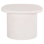 ΤΡΑΠΕΖΙ ΣΑΛΟΝΙΟΥ ΟΒΑΛ ΣΕΙΡΑ SANTORINI HM18054 MDF ΣΕ ΥΠΟΛΕΥΚΟ ΧΡΩΜΑ 54x54,5x40Υεκ - Image 3