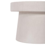 ΤΡΑΠΕΖΙ ΣΑΛΟΝΙΟΥ ΣΤΡΟΓΓΥΛΟ ΣΕΙΡΑ SANTORINI HM18051 MDF ΣΕ ΥΠΟΛΕΥΚΟ ΧΡΩΜΑ Φ60x42,5Υεκ. - Image 7