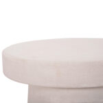 ΤΡΑΠΕΖΙ ΣΑΛΟΝΙΟΥ ΣΤΡΟΓΓΥΛΟ ΣΕΙΡΑ SANTORINI HM18052 MDF ΣΕ ΥΠΟΛΕΥΚΟ ΧΡΩΜΑ Φ48x49Υεκ. - Image 5