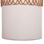 ΒΟΗΘΗΤΙΚΟ ΤΡΑΠΕΖΙ PRILEP HM18159.02 FIBER CEMENT ΛΕΥΚΟ & RATTAN--Φ60x76,5Υεκ - Image 6