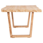 ΤΡΑΠΕΖΙ ΤΡΑΠΕΖΑΡΙΑΣ LEOPOLD HM9933.02 ΜΑΣΙΦ ΞΥΛΟ ΤΕΑΚ-ΑΝΟΙΧΤΟ ΦΥΣΙΚΟ 200,5x107x76Yεκ - Image 4