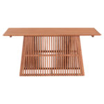 ΤΡΑΠΕΖΙ ΤΡΑΠΕΖΑΡΙΑΣ ΟΡΘΟΓΩΝΙΟ FRANTZ HM9916 ΜΑΣΙΦ MINDI ΞΥΛΟ 160x79,5x76,5Yεκ. - Image 3