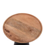 ΤΡΑΠΕΖΙA ΣΑΛΟΝΙΟΥ 2ΤΜΧ RIFF HM9997 ΞΥΛΟ MANGO-ΜΕΤΑΛΛΙΚΕΣ ΒΑΣΕΙΣ Φ60 & Φ40 εκ. - Image 6