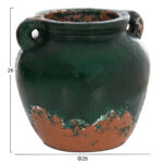 ΔΙΑΚΟΣΜΗΤΙΚΟ ΒΑΖΟ HM4380 ΤΕΡΑΚΟΤΑ ΣΕ ANTIQUE ΠΡΑΣΙΝΗ ΑΠΟΧΡΩΣΗ Φ26Χ26Yεκ. - Image 2