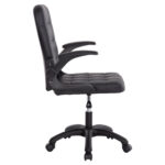 ΚΑΡΕΚΛΑ ΓΡΑΦΕΙΟΥ PORTIMA HM1197.01 ΜΑΥΡΟ PVC-ΣΚΕΛΕΤΟΣ & ΒΑΣΗ 69x57x97Υεκ. - Image 4