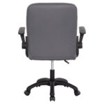 ΚΑΡΕΚΛΑ ΓΡΑΦΕΙΟΥ PORTIMA HM1197.03 ΓΚΡΙ PVC-ΜΑΥΡΟΣ ΣΚΕΛΕΤΟΣ & ΒΑΣΗ 66.5x60x97Υεκ - Image 6