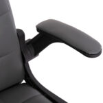 ΚΑΡΕΚΛΑ ΓΡΑΦΕΙΟΥ PORTIMA HM1197.03 ΓΚΡΙ PVC-ΜΑΥΡΟΣ ΣΚΕΛΕΤΟΣ & ΒΑΣΗ 66.5x60x97Υεκ - Image 8