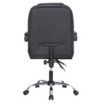 ΚΑΡΕΚΛΑ ΓΡΑΦΕΙΟΥ LAGOM HM1198 ΜΑΥΡO PVC-ΜΕΤΑΛ.ΒΑΣΗ-ΜΑΥΡΟΣ ΣΚΕΛΕΤΟΣ 60x70x104Υεκ - Image 6